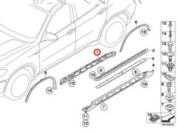 Alternative view of Support Sill For Door Sill - Left