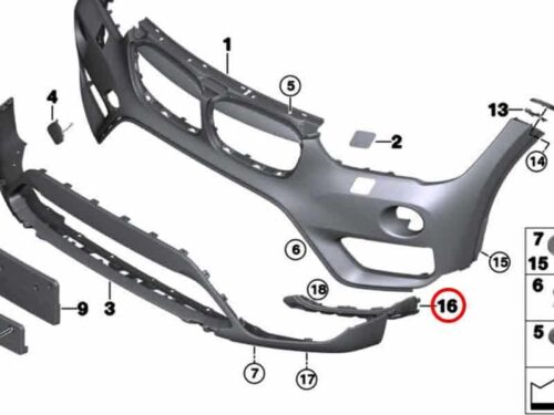 Genuine BMW (51117410009) Reinforcement Pedestrian Protection - Left