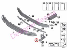 Genuine BMW (51118051189) Deformation Element - Left