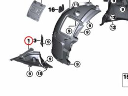 Genuine BMW (51718064277) Pressure Lips - Front Left