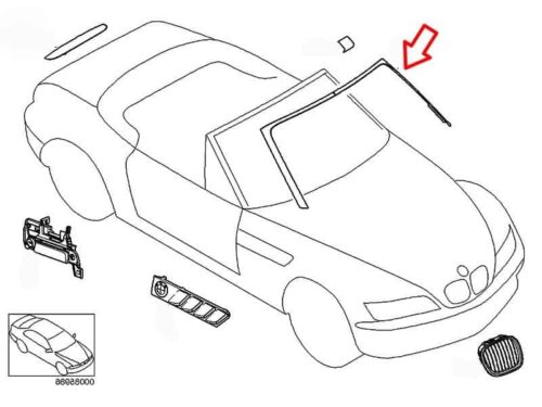 Genuine BMW (51168398505) Covering Apron - Left