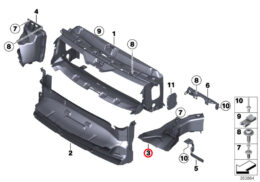 Genuine BMW (51747396940) Air Duct, Brake, Right