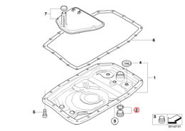 Genuine Bmw (24117588742) Transmission Drain Plug Genuine BMW (24117588742) Transmission Drain Plug