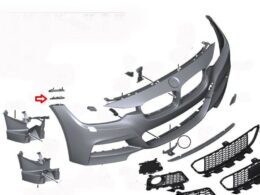 Genuine BMW (51117279712) Bumper Mount - Lower Right