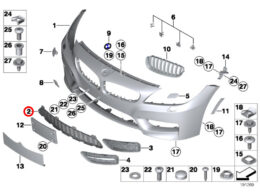 Genuine BMW (51117903744) Grid, Centre