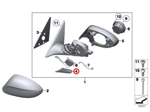 Genuine BMW (51167246902) Covering Right