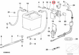 Genuine BMW (12421730712) Positive Battery Terminal Cover