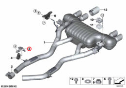 Genuine Bmw (18207851182) Exhaust Retaining Bracket, Rear, Right Genuine BMW (18207851182) Exhaust Retaining Bracket, Rear, Right