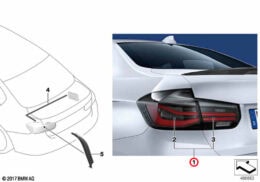 Genuine MINI (63212450105) M Performance Rear Light Set, Left, Right