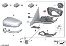 Mirror Support Ring Frame,  Right