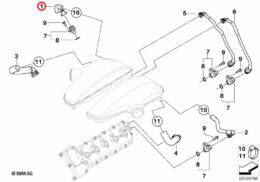 Genuine BMW (11617836943) Oil Return Hose, Priced Each