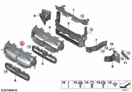 Air Duct with Active Air Flap Control - Top