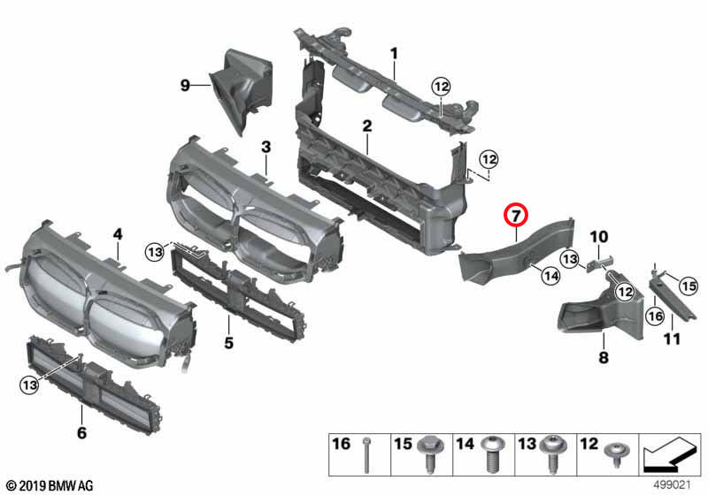 Genuine Bmw (51748071019) M Brake Air Duct – Left M Brake Air Duct – Left