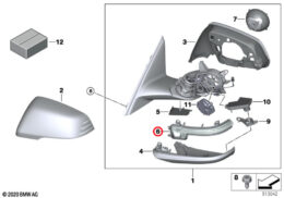Exterior Mirror Auxiliary Turn Indicator - Right