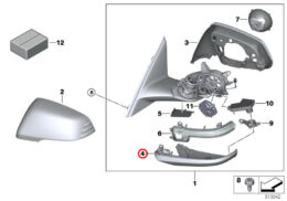 Exterior Mirror Lower Housing Section - Left