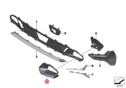 Genuine BMW (51117471517) Air İnlet Finisher, Left