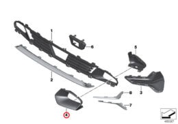 Genuine BMW (51118496510) Air Inlet Finisher, Right