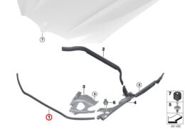 Genuine BMW (51767397485) Bonnet Seal, Front