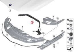 Genuine BMW (51767347394) Bonnet Seal, Rear