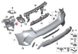 Bumper Guide, Rear, Left