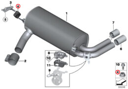 Alternative view of Exhaust Rubber Mount, Priced Each