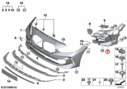 Front Bumper Fog Light Support - Right