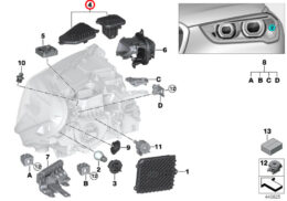 Genuine BMW (63117428792) Led Module, Daytime Driving Lights, Right