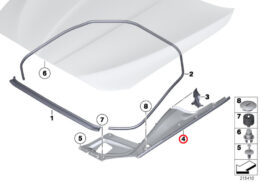 Genuine BMW (51767019804) Locator, Seal, Front Right