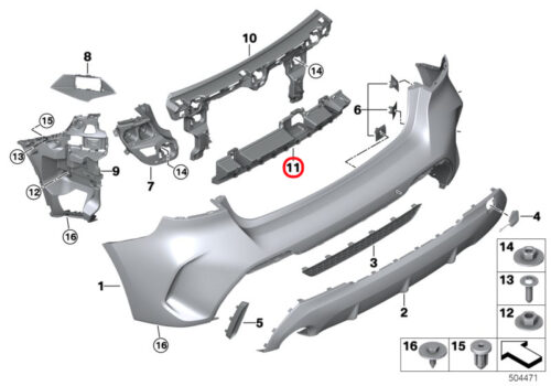 Genuine BMW (51128072572) Mounting, Smart Opener