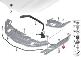 Genuine BMW (51767349606) Sealing Side Panel, Right