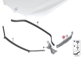 Genuine BMW (51767329400) Side Panel, Top Right