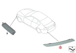Genuine BMW (63147847166) Reflector, Rear Right