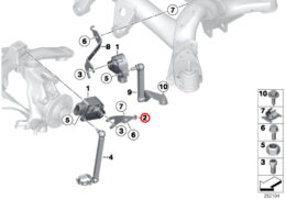 Genuine BMW (37146783044) Bracket, Level Sensor, Left