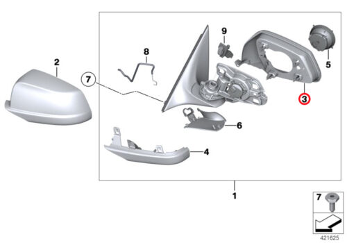 Genuine BMW Supporting Ring, Left 51167266031