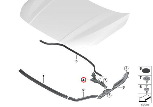 Genuine BMW Locator, Seal, Left 51767450921