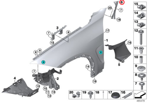 Genuine BMW Reinforcement, Left 51657337633