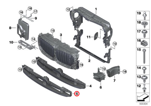 Genuine BMW Air Duct, Bottom 51647418158