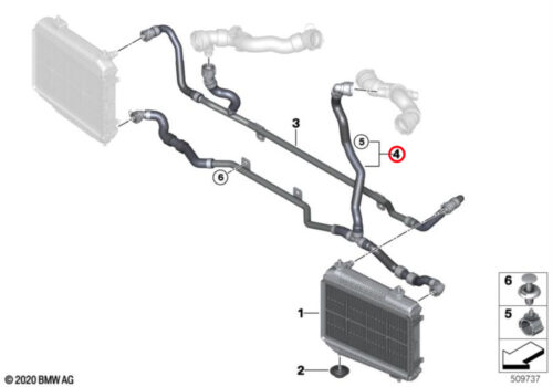 Genuine BMW Line External Radiator 17128096431