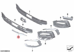Front Bumper Moulding Trim – Right