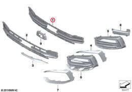 Front Centre Grille, Closed