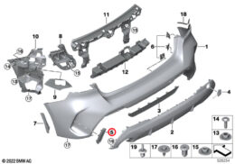 Rear Bumper Trim, Right