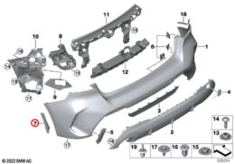 Wheel Arch Cover Holder, Rear, Right