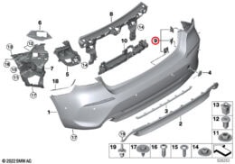 Rear Bumper Parking Sensor Mounting Set (PDC/PMA)