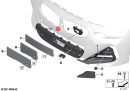 Air Intake Grille, Centre