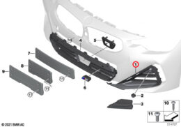 Air Intake Grille, Left