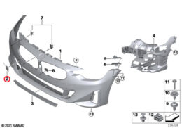 Front Bumper Towing Eye Cover, Primed