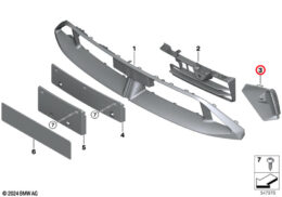 Front Bumper Air Curtain, Left