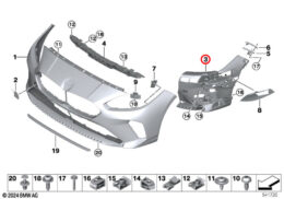Front Bumper Insert, Left
