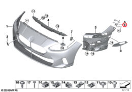 Front Lower Bumper Guide, Left