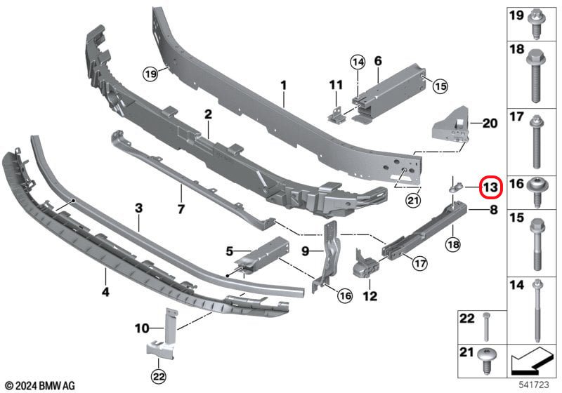 Genuine Bmw (51115A5C9C4) Nut Plate Nut Plate